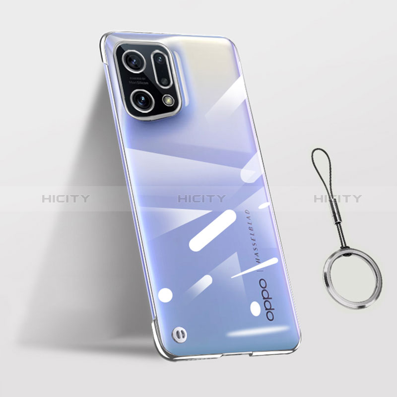 Coque Antichocs Rigide Transparente Crystal Etui Housse H03 pour Oppo Find X5 5G Argent Plus