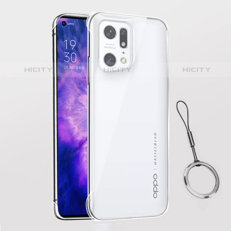 Coque Antichocs Rigide Transparente Crystal Etui Housse H03 pour Oppo Find X5 Pro 5G Plus