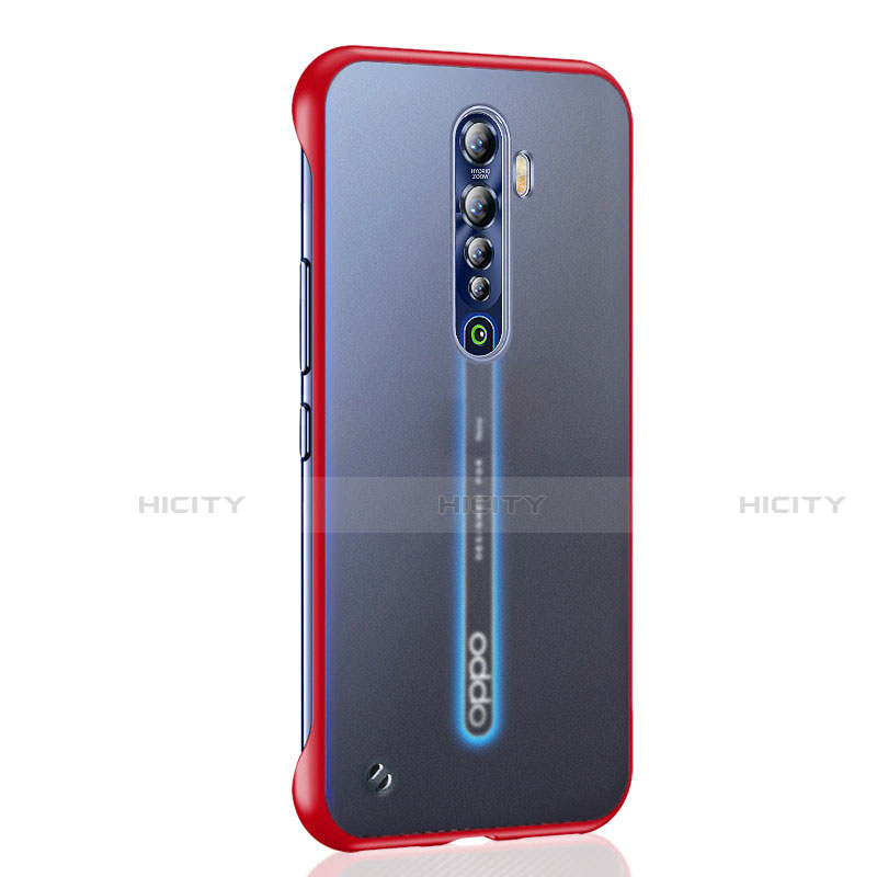 Coque Antichocs Rigide Transparente Crystal Etui Housse H03 pour Oppo Reno2 Rouge Plus