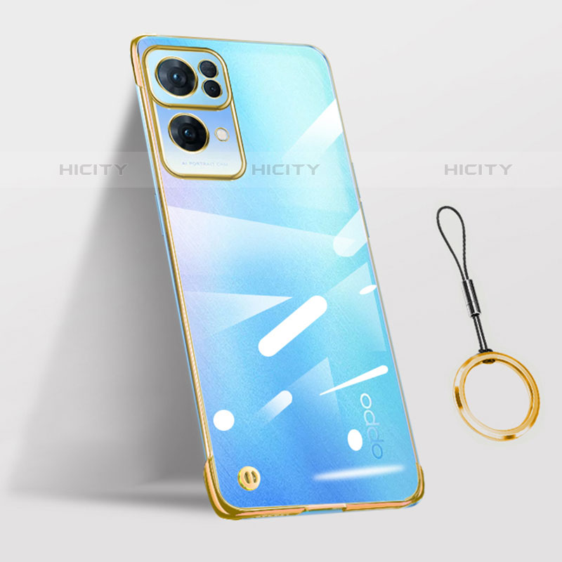 Coque Antichocs Rigide Transparente Crystal Etui Housse H03 pour Oppo Reno7 Pro 5G Or Plus