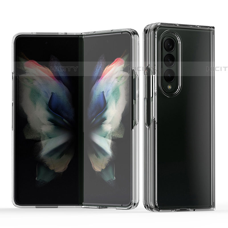 Coque Antichocs Rigide Transparente Crystal Etui Housse H03 pour Samsung Galaxy Z Fold4 5G Gris Plus