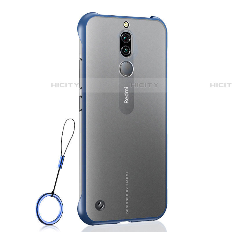 Coque Antichocs Rigide Transparente Crystal Etui Housse H03 pour Xiaomi Redmi 8 Bleu Plus