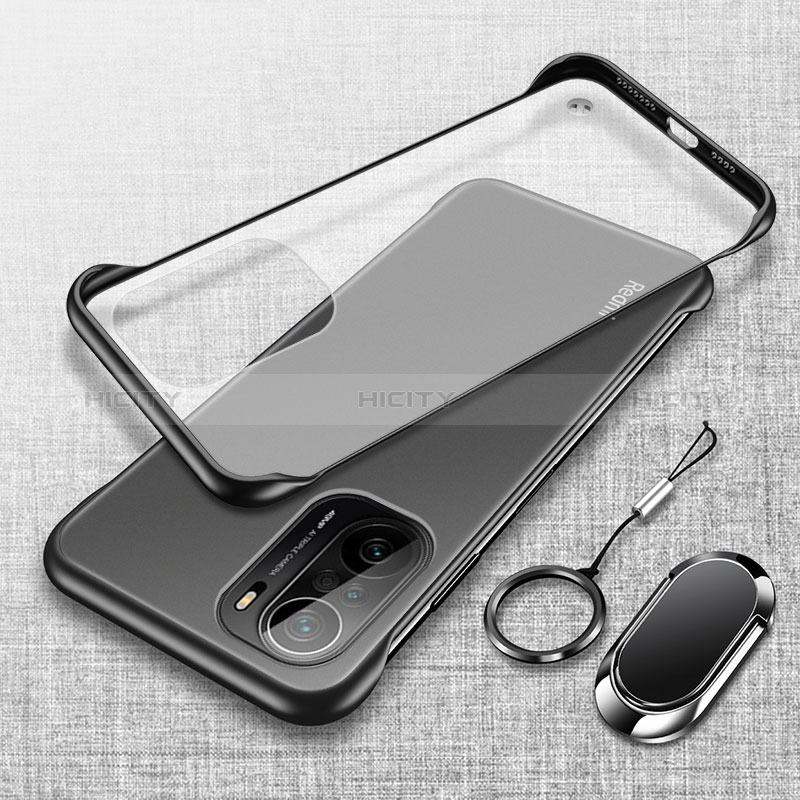 Coque Antichocs Rigide Transparente Crystal Etui Housse H03 pour Xiaomi Redmi K40 5G Noir Plus