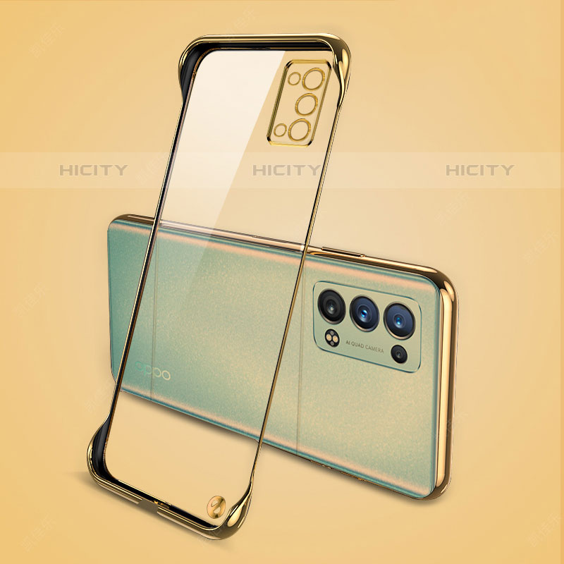 Coque Antichocs Rigide Transparente Crystal Etui Housse H04 pour Oppo Reno6 Pro 5G Or Plus