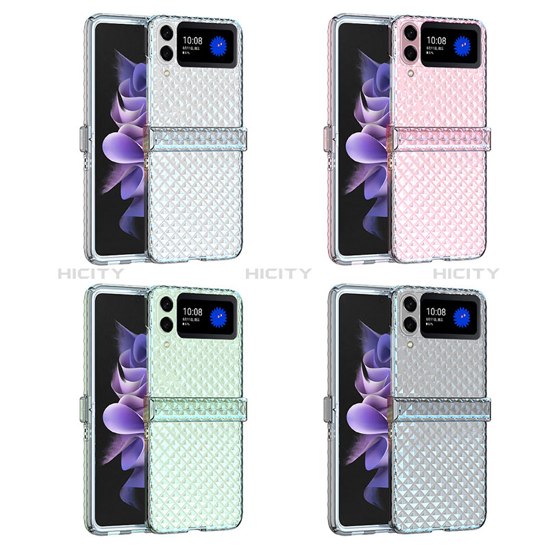 Coque Antichocs Rigide Transparente Crystal Etui Housse H04 pour Samsung Galaxy Z Flip3 5G Plus