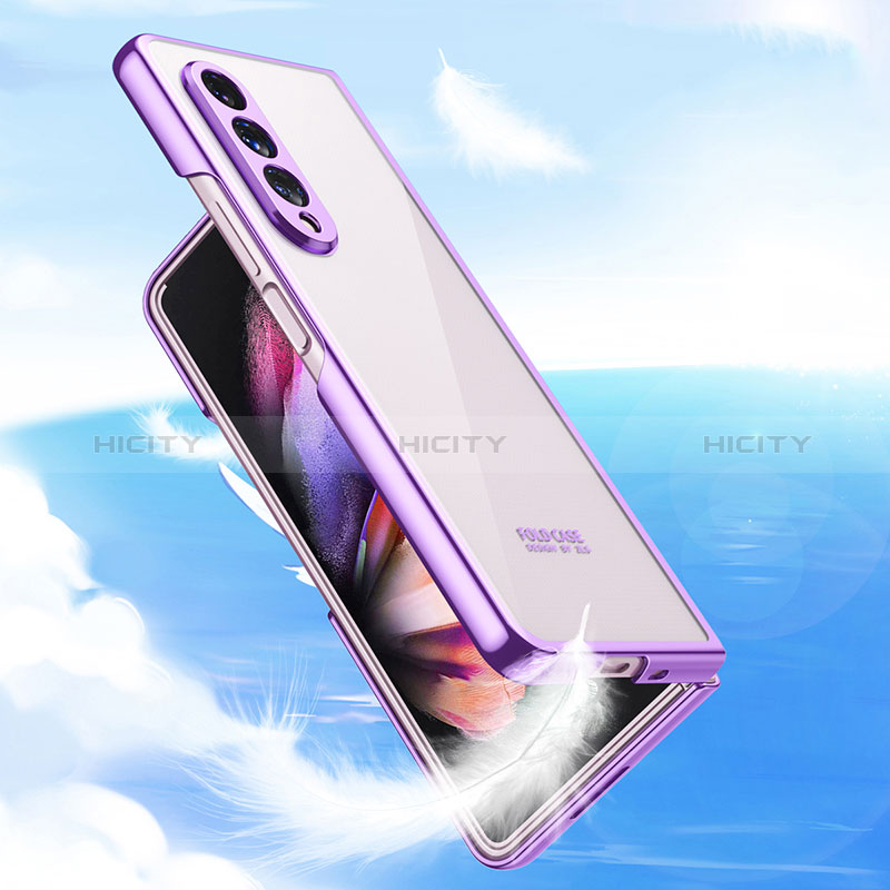 Coque Antichocs Rigide Transparente Crystal Etui Housse H04 pour Samsung Galaxy Z Fold3 5G Plus