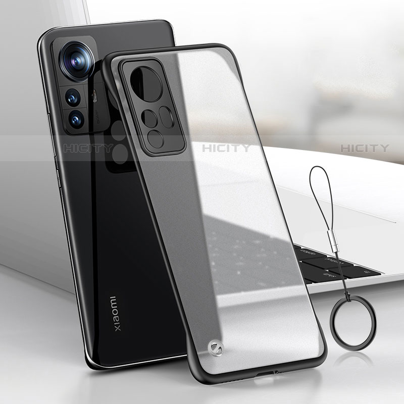 Coque Antichocs Rigide Transparente Crystal Etui Housse H04 pour Xiaomi Mi 12 5G Noir Plus