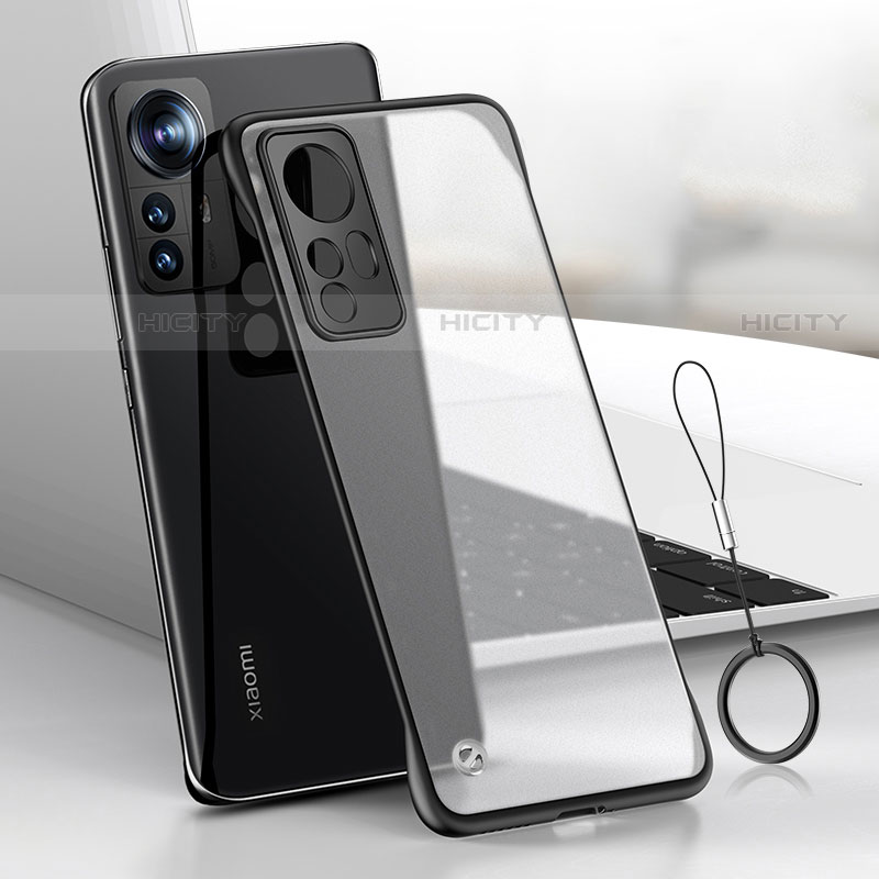 Coque Antichocs Rigide Transparente Crystal Etui Housse H04 pour Xiaomi Mi 12X 5G Noir Plus