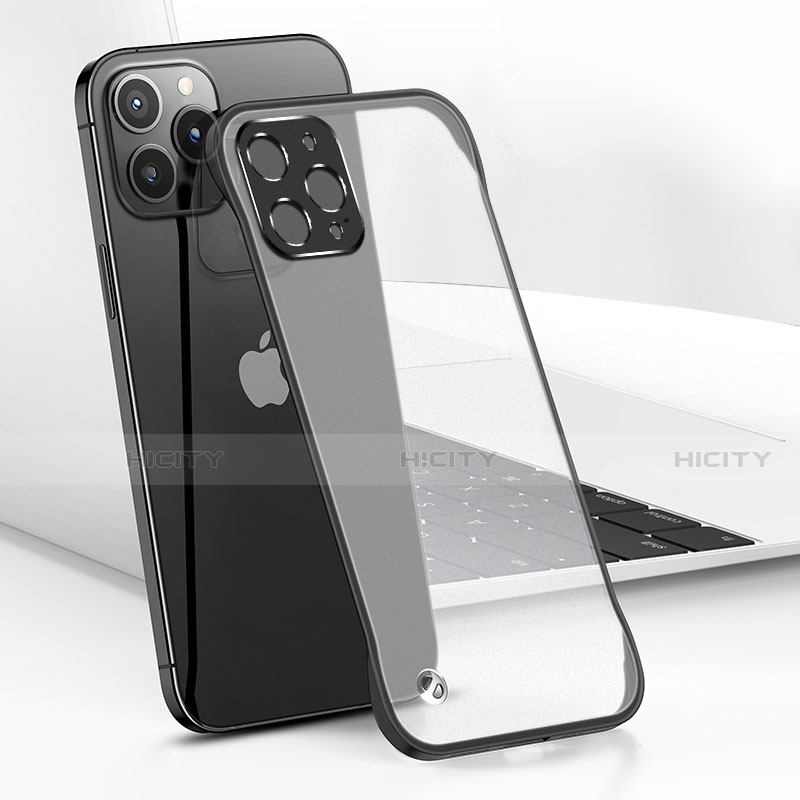 Coque Antichocs Rigide Transparente Crystal Etui Housse H05 pour Apple iPhone 13 Pro Max Noir Plus