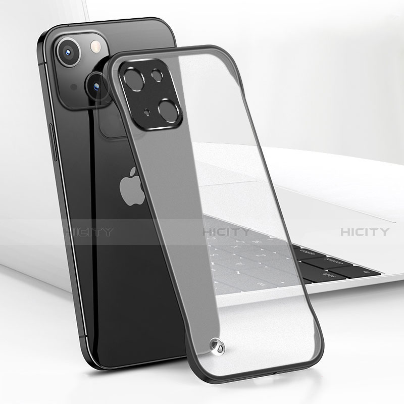 Coque Antichocs Rigide Transparente Crystal Etui Housse H05 pour Apple iPhone 15 Plus Noir Plus