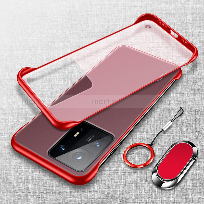 Coque Antichocs Rigide Transparente Crystal Etui Housse H05 pour Xiaomi Mi Mix 4 5G Rouge Plus