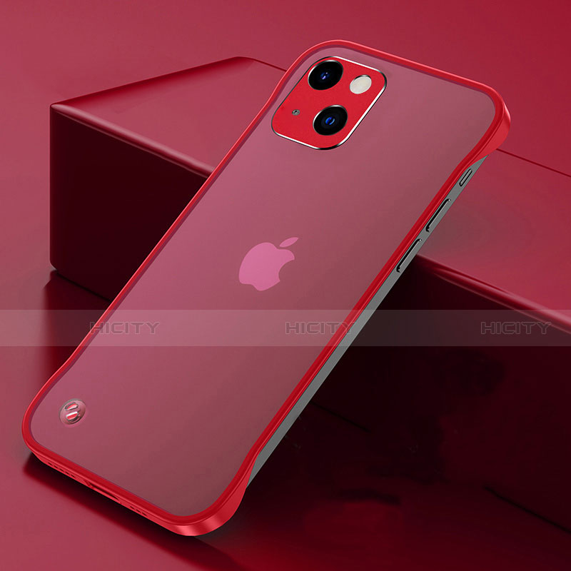 Coque Antichocs Rigide Transparente Crystal Etui Housse H06 pour Apple iPhone 13 Mini Rouge Plus