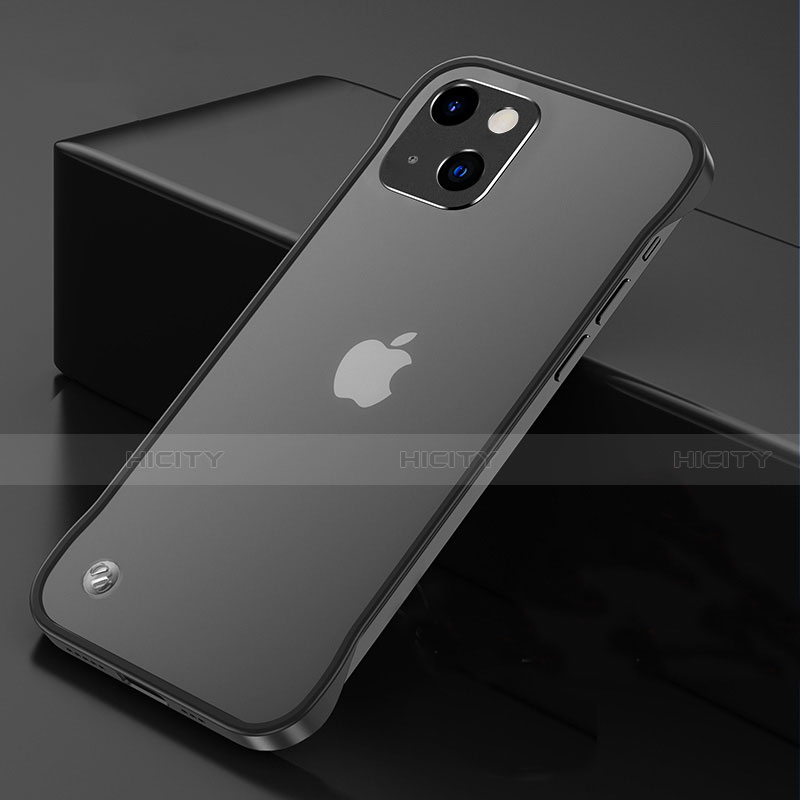 Coque Antichocs Rigide Transparente Crystal Etui Housse H06 pour Apple iPhone 14 Noir Plus