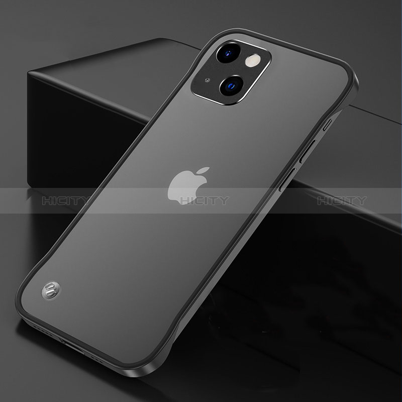 Coque Antichocs Rigide Transparente Crystal Etui Housse H06 pour Apple iPhone 15 Noir Plus