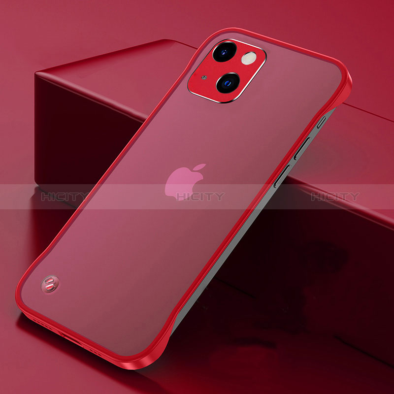 Coque Antichocs Rigide Transparente Crystal Etui Housse H06 pour Apple iPhone 15 Rouge Plus