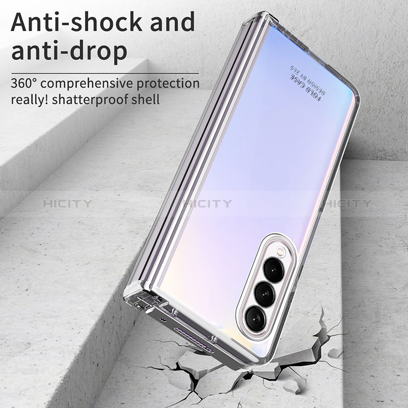 Coque Antichocs Rigide Transparente Crystal Etui Housse H06 pour Samsung Galaxy Z Fold3 5G Plus