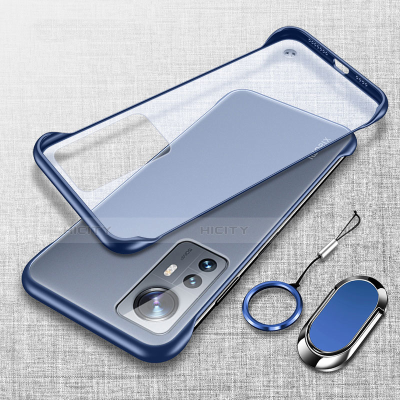 Coque Antichocs Rigide Transparente Crystal Etui Housse H06 pour Xiaomi Mi 12 5G Bleu Plus