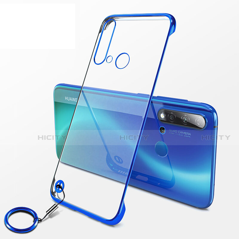 Coque Antichocs Rigide Transparente Crystal Etui Housse K01 pour Huawei Nova 5i Bleu Plus