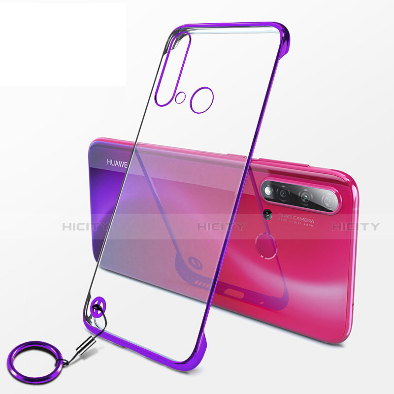 Coque Antichocs Rigide Transparente Crystal Etui Housse K01 pour Huawei Nova 5i Violet Plus