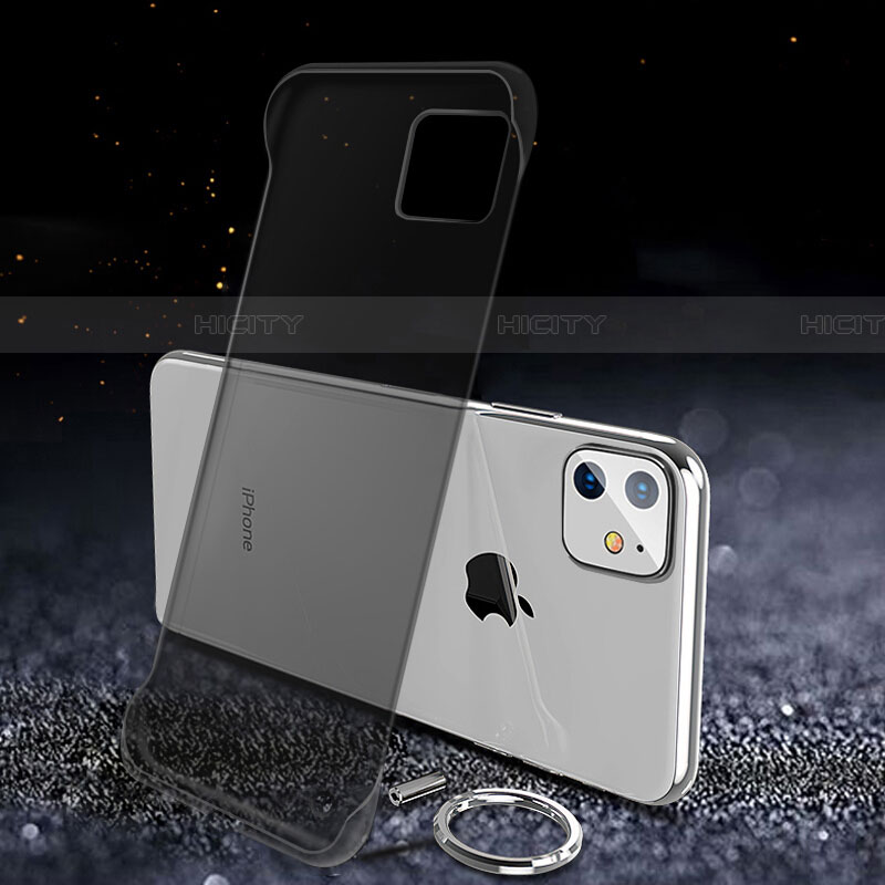 Coque Antichocs Rigide Transparente Crystal Etui Housse S01 pour Apple iPhone 11 Noir Plus