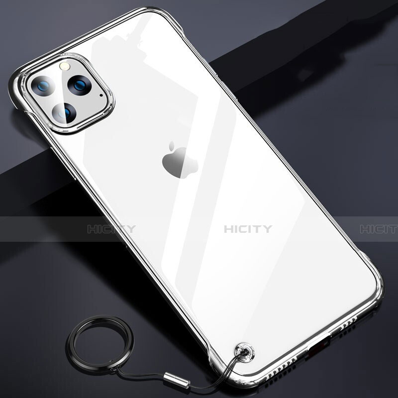 Coque Antichocs Rigide Transparente Crystal Etui Housse S01 pour Apple iPhone 11 Pro Argent Plus