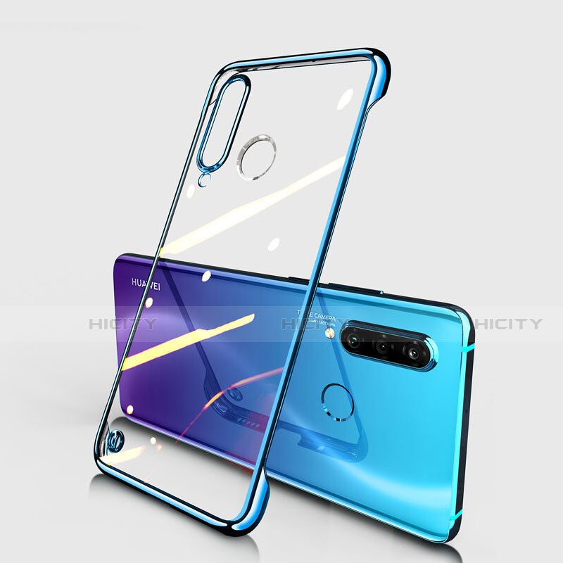 Coque Antichocs Rigide Transparente Crystal Etui Housse S01 pour Huawei Nova 4e Bleu Plus