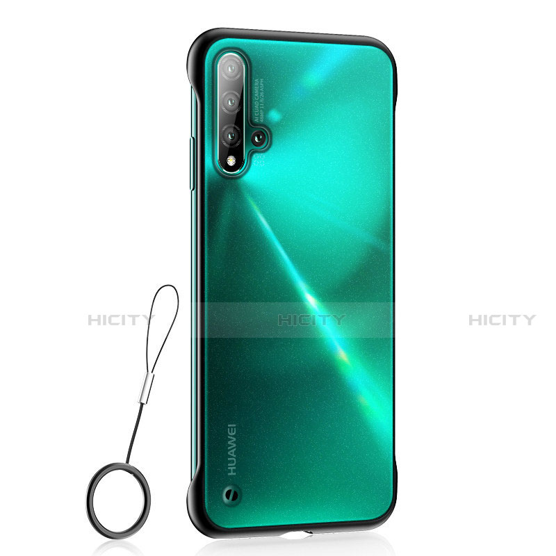 Coque Antichocs Rigide Transparente Crystal Etui Housse S01 pour Huawei Nova 5 Noir Plus