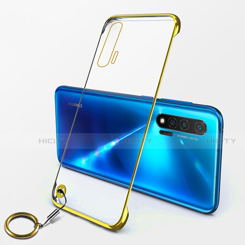 Coque Antichocs Rigide Transparente Crystal Etui Housse S01 pour Huawei Nova 6 5G Or Plus