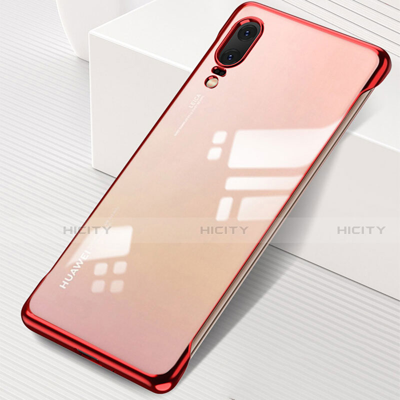 Coque Antichocs Rigide Transparente Crystal Etui Housse S01 pour Huawei P20 Rouge Plus