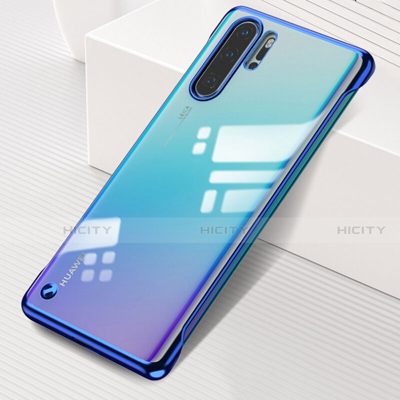 Coque Antichocs Rigide Transparente Crystal Etui Housse S01 pour Huawei P30 Pro Bleu Plus