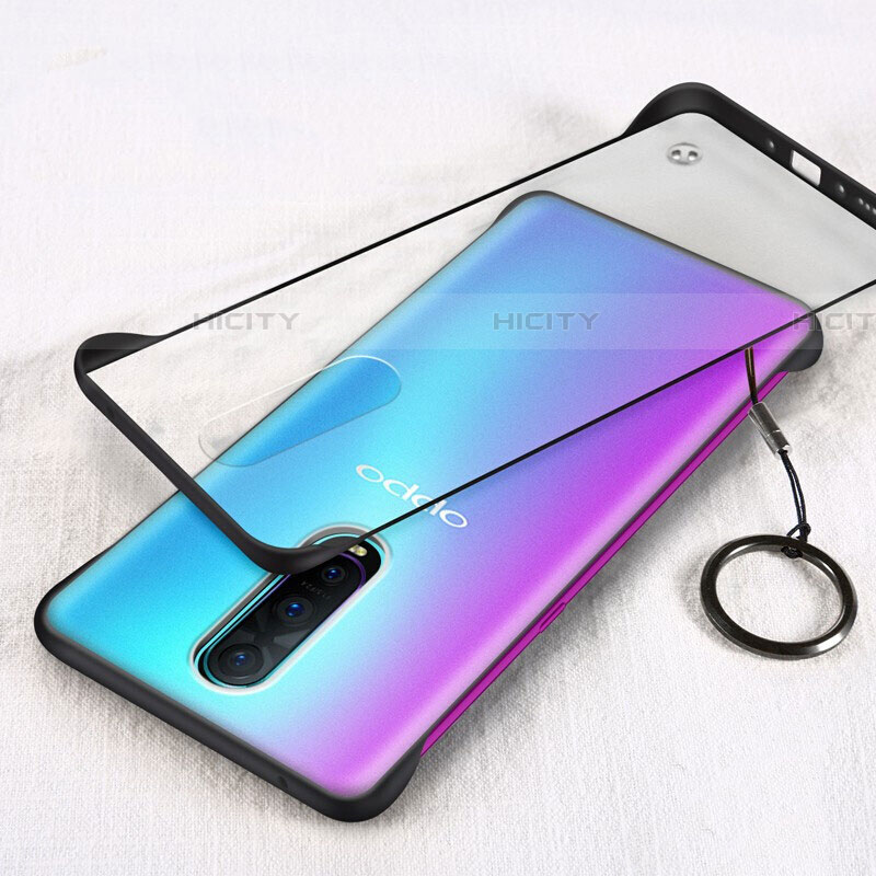 Coque Antichocs Rigide Transparente Crystal Etui Housse S01 pour Oppo RX17 Pro Noir Plus