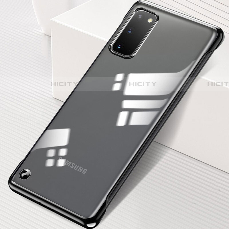 Coque Antichocs Rigide Transparente Crystal Etui Housse S01 pour Samsung Galaxy S20 Noir Plus