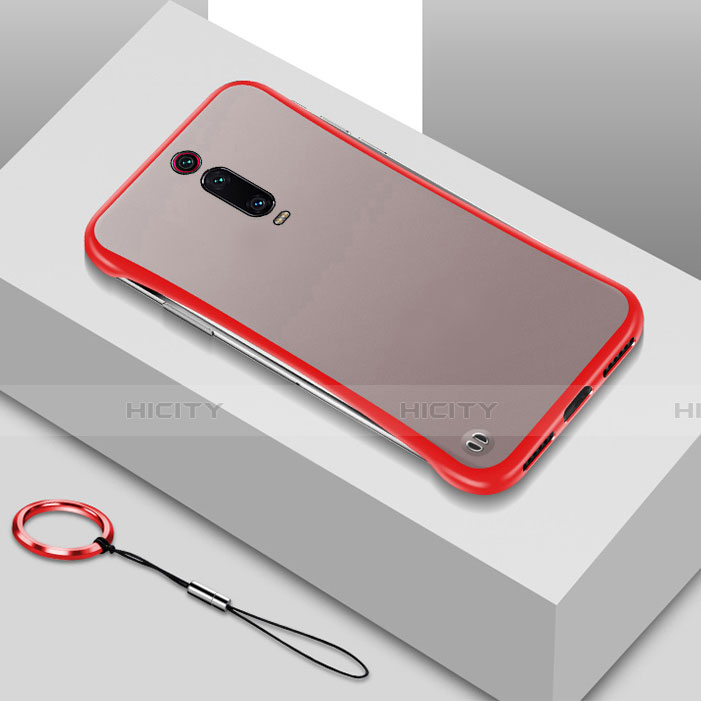 Coque Antichocs Rigide Transparente Crystal Etui Housse S01 pour Xiaomi Mi 9T Pro Rouge Plus