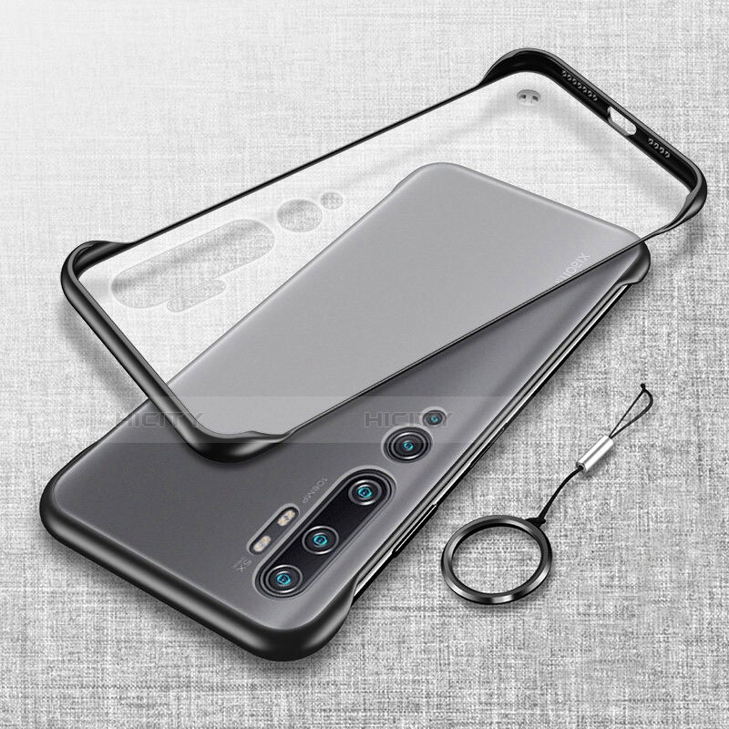 Coque Antichocs Rigide Transparente Crystal Etui Housse S01 pour Xiaomi Mi Note 10 Pro Noir Plus