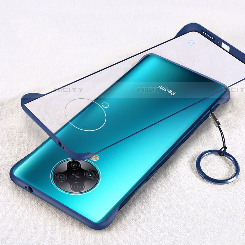 Coque Antichocs Rigide Transparente Crystal Etui Housse S01 pour Xiaomi Poco F2 Pro Bleu Plus