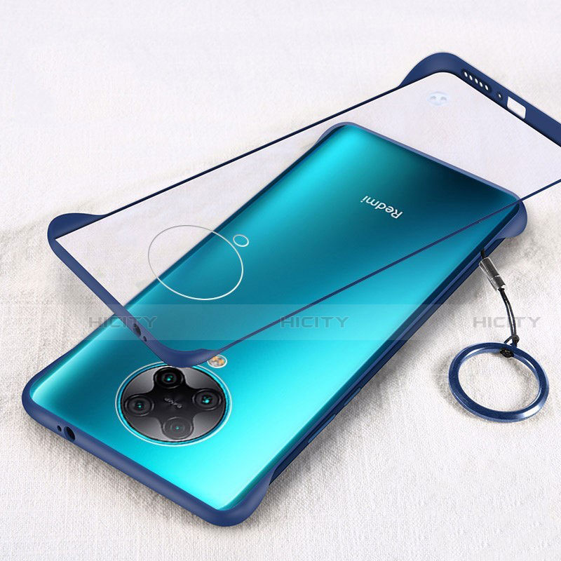 Coque Antichocs Rigide Transparente Crystal Etui Housse S01 pour Xiaomi Redmi K30 Pro Zoom Bleu Plus