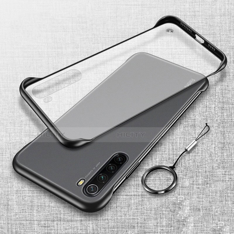 Coque Antichocs Rigide Transparente Crystal Etui Housse S01 pour Xiaomi Redmi Note 8 Noir Plus