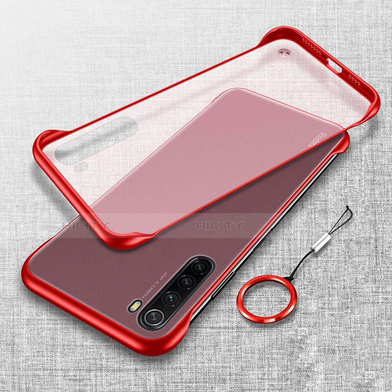 Coque Antichocs Rigide Transparente Crystal Etui Housse S01 pour Xiaomi Redmi Note 8 Rouge Plus