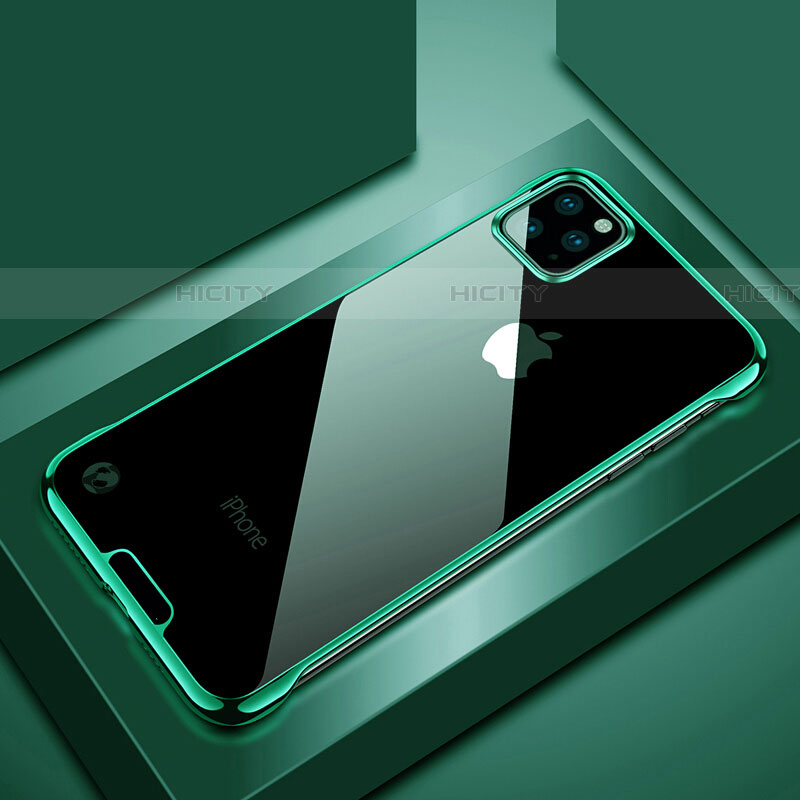 Coque Antichocs Rigide Transparente Crystal Etui Housse S02 pour Apple iPhone 11 Pro Max Vert Plus