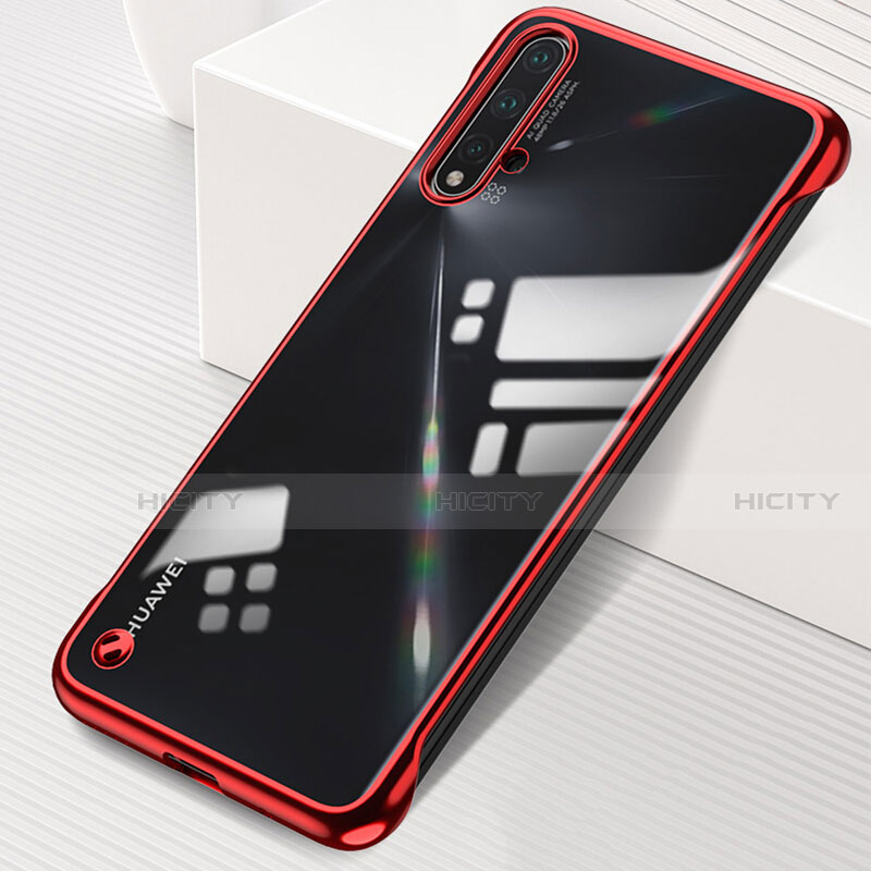 Coque Antichocs Rigide Transparente Crystal Etui Housse S02 pour Huawei Nova 5 Rouge Plus