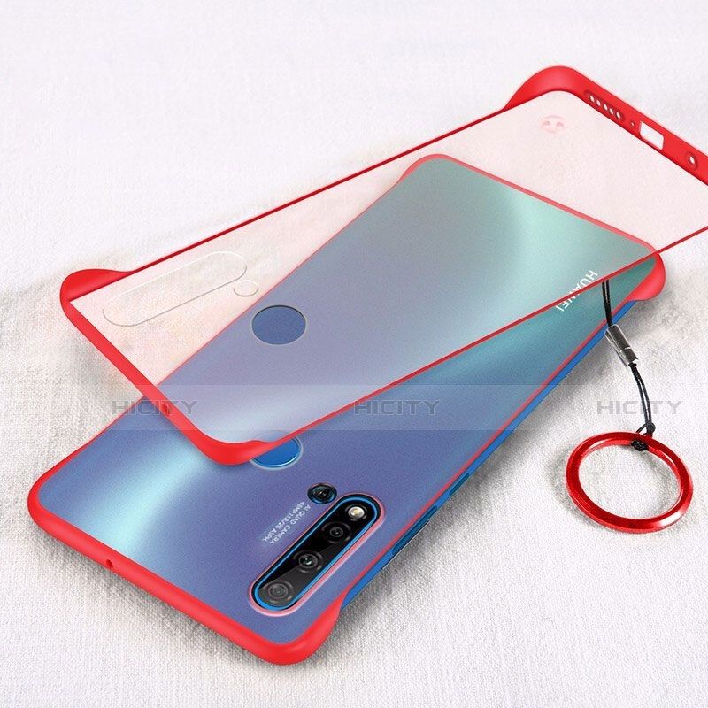 Coque Antichocs Rigide Transparente Crystal Etui Housse S02 pour Huawei Nova 5i Rouge Plus