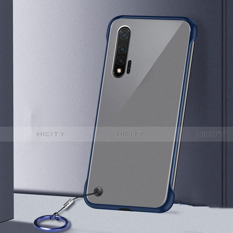 Coque Antichocs Rigide Transparente Crystal Etui Housse S02 pour Huawei Nova 6 5G Bleu Plus