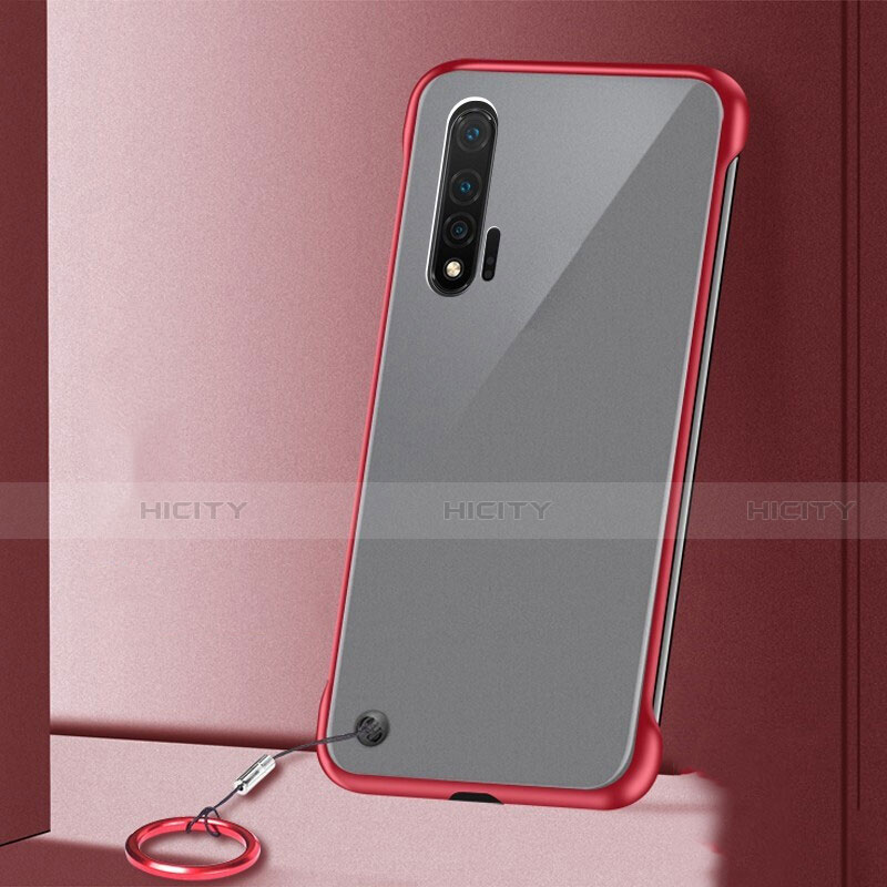 Coque Antichocs Rigide Transparente Crystal Etui Housse S02 pour Huawei Nova 6 Rouge Plus