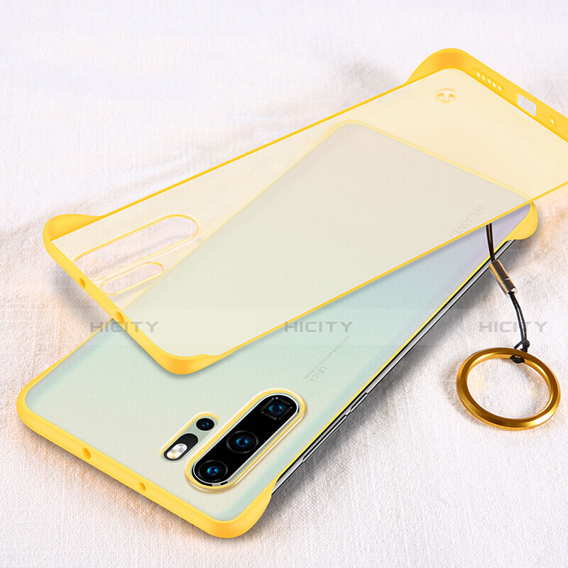 Coque Antichocs Rigide Transparente Crystal Etui Housse S02 pour Huawei P30 Pro New Edition Jaune Plus