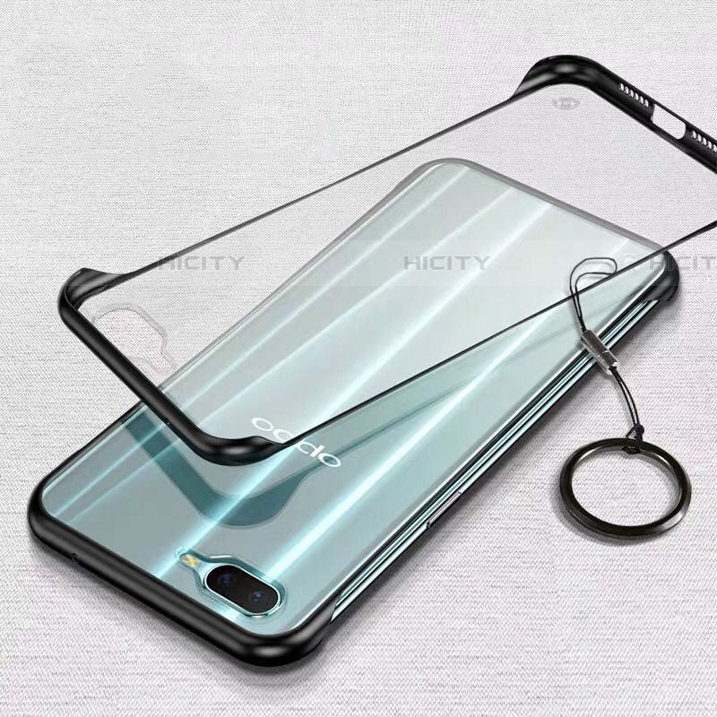 Coque Antichocs Rigide Transparente Crystal Etui Housse S02 pour Oppo R17 Neo Noir Plus