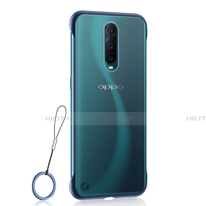 Coque Antichocs Rigide Transparente Crystal Etui Housse S02 pour Oppo R17 Pro Bleu Plus