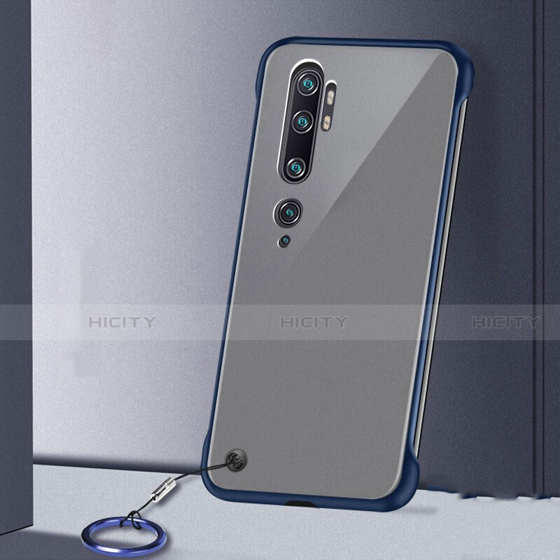 Coque Antichocs Rigide Transparente Crystal Etui Housse S02 pour Xiaomi Mi Note 10 Bleu Plus