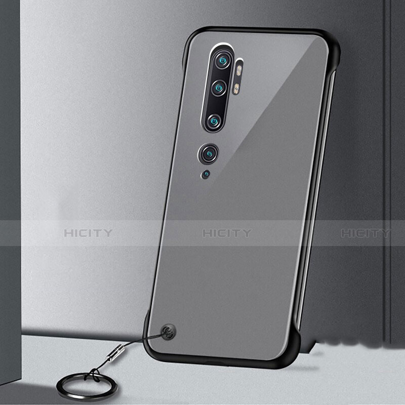 Coque Antichocs Rigide Transparente Crystal Etui Housse S02 pour Xiaomi Mi Note 10 Noir Plus