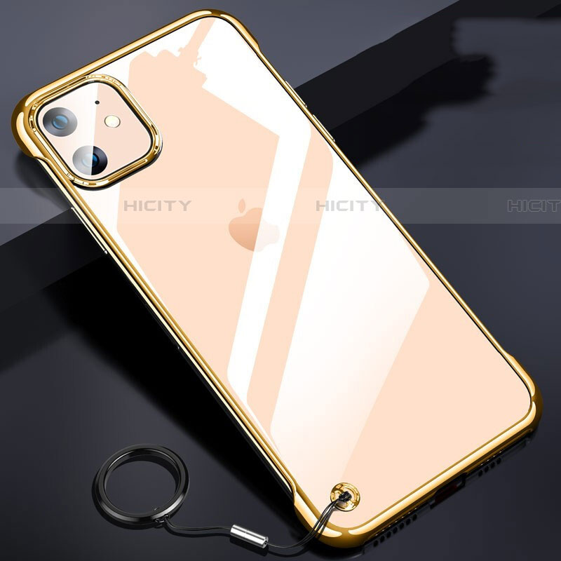 Coque Antichocs Rigide Transparente Crystal Etui Housse S03 pour Apple iPhone 11 Or Plus