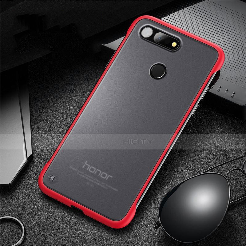 Coque Antichocs Rigide Transparente Crystal Etui Housse S03 pour Huawei Honor V20 Rouge Plus